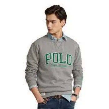 POLO RALPH LAUREN The RL Fleece Logo Sweatshirt Grey for Man 